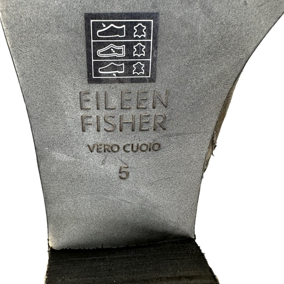 Eileen Fisher Murphy Storm Leather Booties Boots 5 - Picture 8 of 8